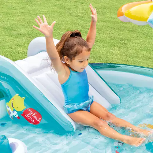 Intex, надувной детский морской бассейн с шариками, ограждение, детские шарики, игрушка, 2 лет