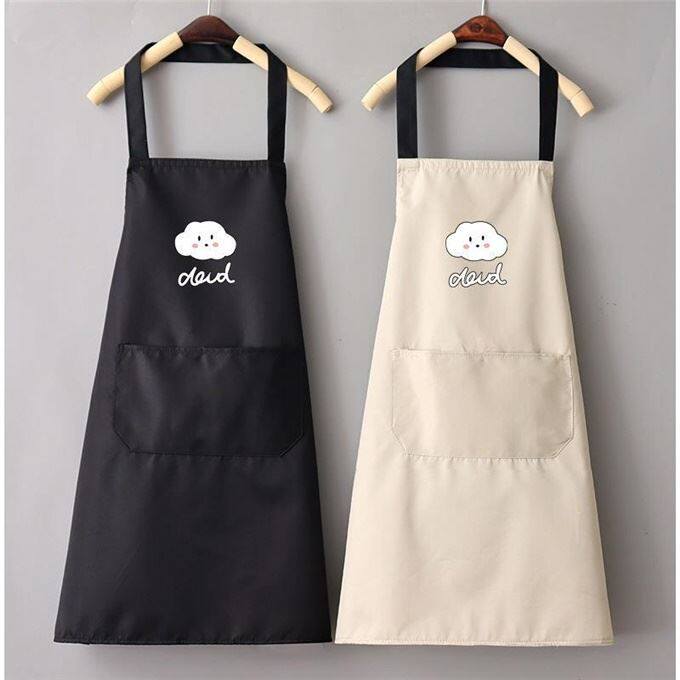 Summer thin apron women's home kitchen waterproof and oil-proof blouse catering special work clothes custom logo printing