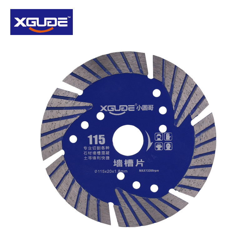 Small solid Gothic diamond saw blade open slot machine cut sheet dry sliced concrete tile stone Cloud stone sheet notched sheet