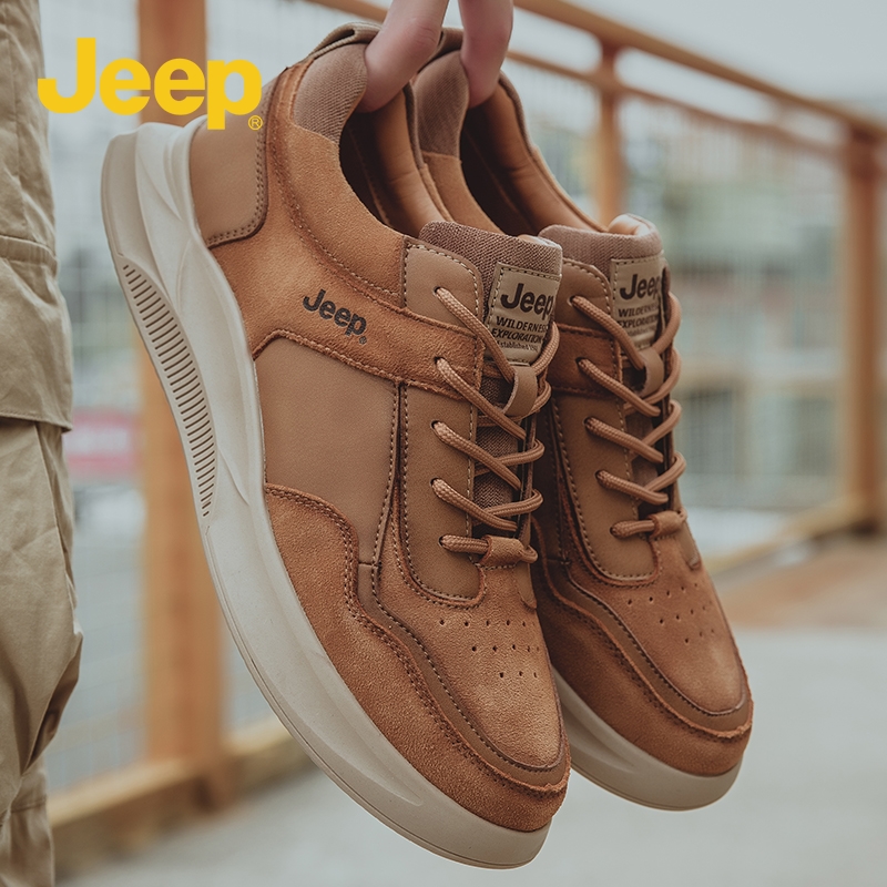 JEEP Gip Men Shoes Spring New Casual Shoes Winter Genuine Leather Sports Board Shoes 100 hitch Inn Tide Shoes