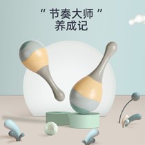  Newborn baby baby rattles percussion instruments can bite early education puzzle small sand hammer toy hand grip training 1