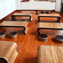 Antique Chinese culture table Kindergarten writing ceremony calligraphy table Xiaozheng chair Preschool education training tea art table Go table