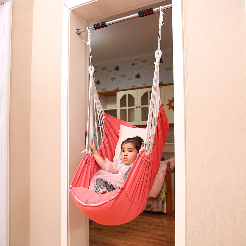 Swing indoor children single family with baby outdoor door frame single bar hanging chair bed cloth bag adult swing courtyard