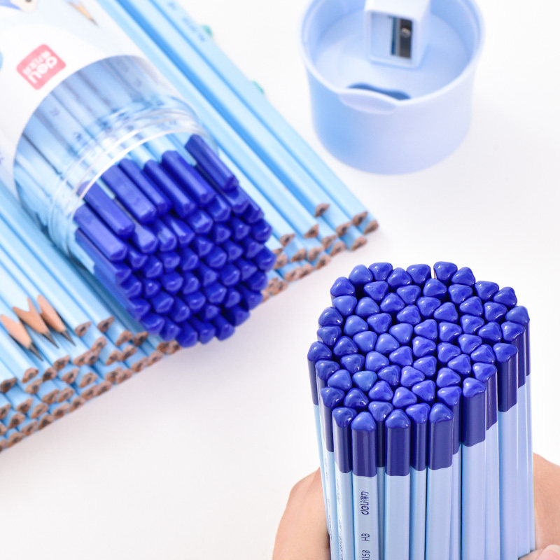 Powerful pencil elementary school students 2B triangular correction grip posture triangular rod pencil students children's kindergarten writing practice calligraphy HB painting pencil