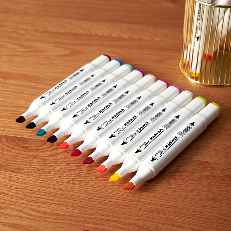 Color Number 53-107 Mike pen Single self selection Mike pen cap Children Oily Pen Student Hand Drawing Cartoon Drawing Pen Watercolor Pen Students Hand-painted Design Paintbrush Color Pen