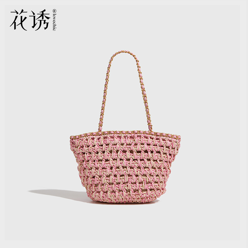 Huayu Brand Women's Bag 2026 New Versatile Woven Bag Niche Commuter Shoulder Straw Tote Bag Huayu Brand Women's Bag 2026 New Versatile Woven Bag Niche Commuter Shoulder Straw Tote Bag