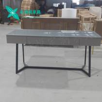 Italian minimalist computer desk Nordic light luxury desk Modern simple household writing desk Creative fashion workbench