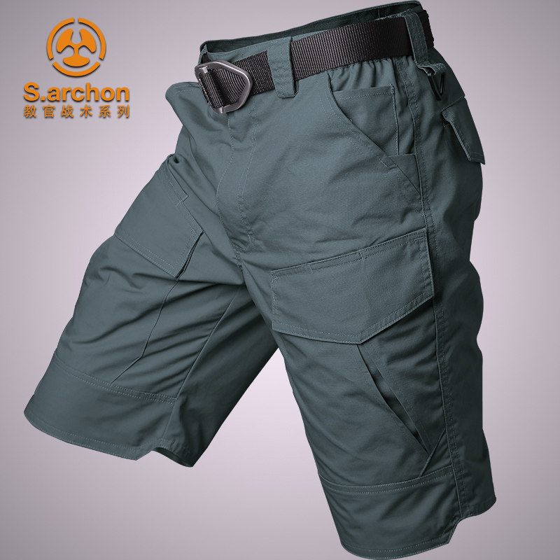Summer light shorts men's five-point tactical pants quick-drying tooling loose large size casual pants work outdoor sports