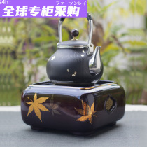 Japanese Yingge-yaki electric ceramic stove household tea-making tea stove table-top tea-making tea-making appliance electric stove golden maple leaf