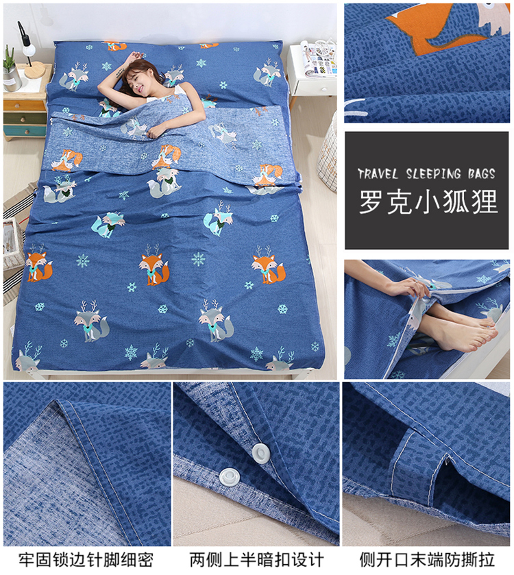 Khách sạn du lịch trên bẩn túi ngủ người lớn trong nhà khách sạn đôi quilt cover du lịch xách tay tấm chống bẩn người cotton