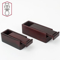Mahogany rectangular seal box jade storage box rosewood wood seal seal private seal official seal solid wood collection box