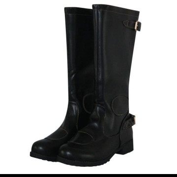 Aliexpress Foreign Trade European and American Style Men's Large Size Motorcycle Boots European and American High-Top Large Size Riding Boots Buckle Long Boots