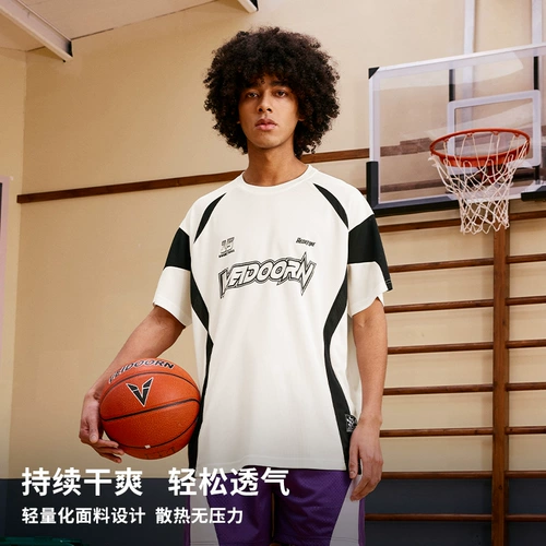 Футболка, баскетбольная спортивная дышащая форма для тренировок, короткий рукав, в американском стиле, для бега