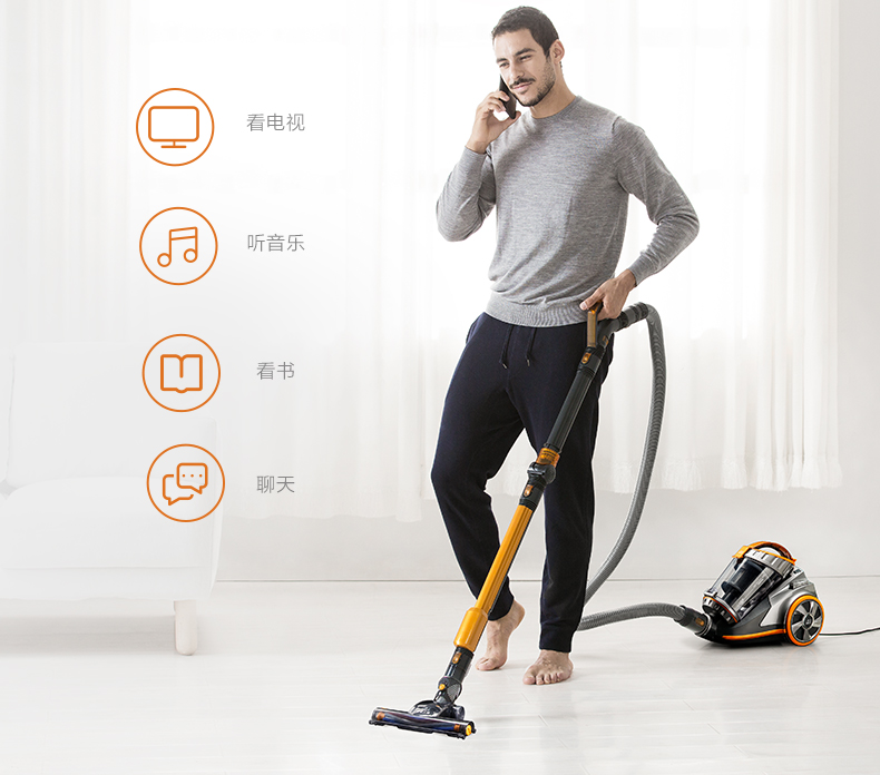 Máy hút bụi gia đình nhỏ cầm tay mạnh mẽ im lặng trừ máy hút bụi thảm công suất cao D-9005 - Máy hút bụi robot hút bụi ecovacs dd35