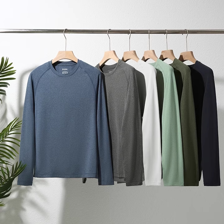 The Feeling of Warmth Is Overwhelming! Airpro-Heat Technology Breathable and Warm Sports Casual Couple Long-Sleeve T-Shirt Men's Base Layer Shirt