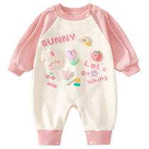 Baby clothes autumn clothes newborn girl onesies one-piece clothes for full moon and 100 days super cute outdoor clothes spring and autumn clothes