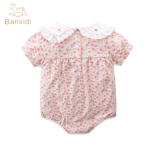Детский комбинезон, тонкая летняя одежда, летнее боди для новорожденных для девочек