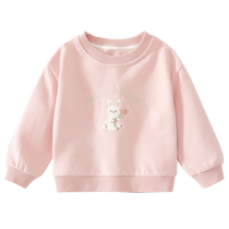 Girls sweatshirt spring and autumn 2024 new style childrens princess long-sleeved tops baby girl pullover clothes autumn clothing
