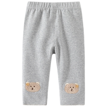 Girls pants autumn 2024 new style childrens spring and autumn style baby princess leggings casual trousers autumn
