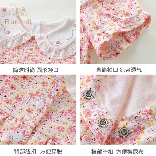 Детский комбинезон, тонкая летняя одежда, летнее боди для новорожденных для девочек