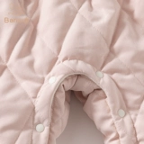 Детский демисезонный комбинезон, флисовый стеганый осенний пуховик для принцессы для младенца для выхода на улицу