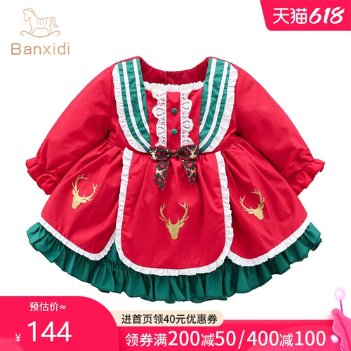 班喜迪 Осеннее платье, весенняя юбка на девочку, наряд маленькой принцессы, стиль Лолита