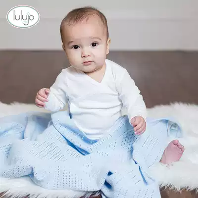 Lulujo baby cotton blanket cover blanket newborn swaddling anti-shock bag scarf baby bag spring and summer autumn