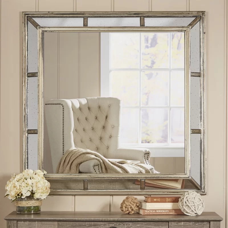 Vigorous mirror face-style creative geometry square mirror shaped wall-mounted waterproof bathroom make-up Beauty Decorative Mirror