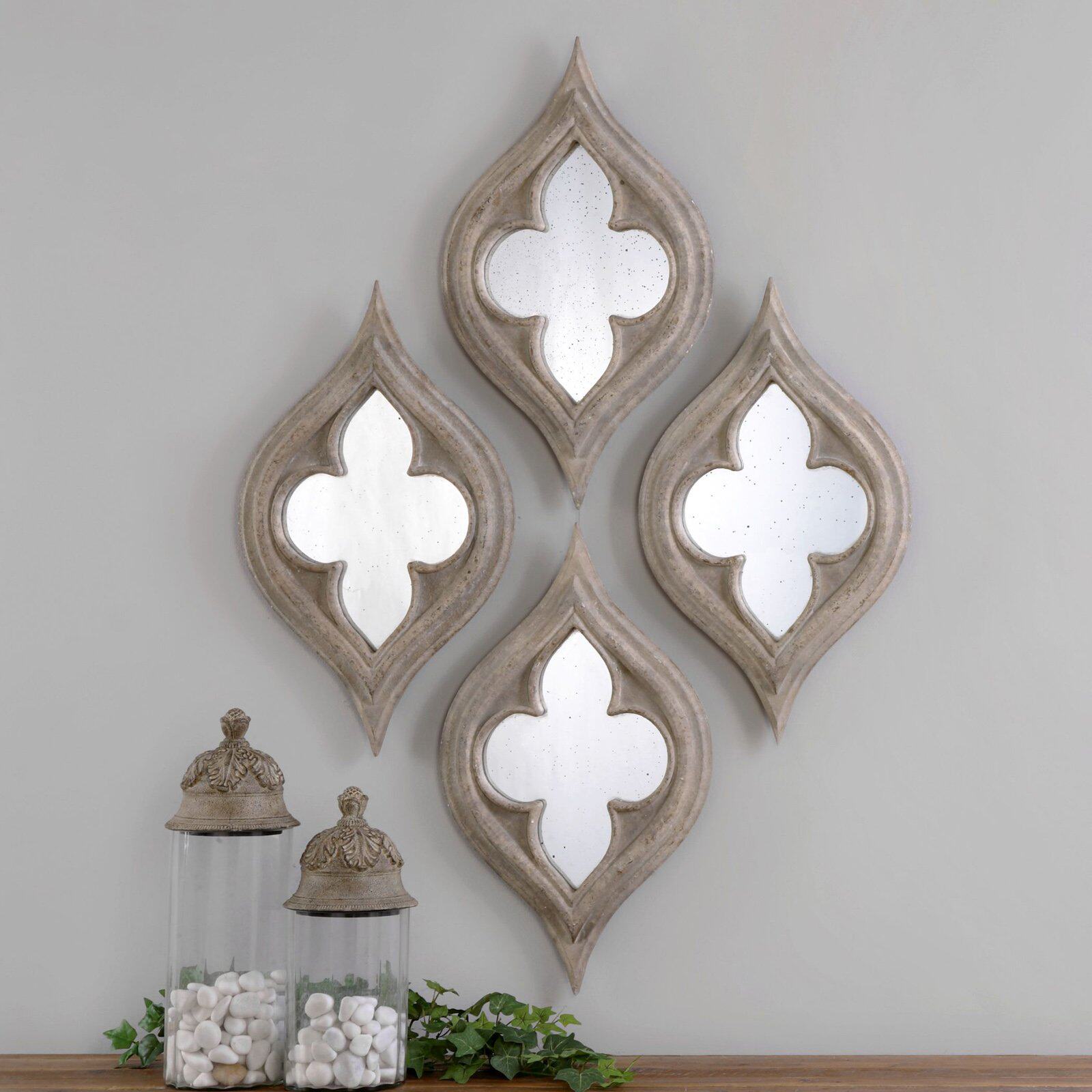 Vigorous Mirror Neoclassical Mirror Decoration Mirror Genguan Mirror Composition Mirror Modern Decoration Villa Soft Decorative Mirror