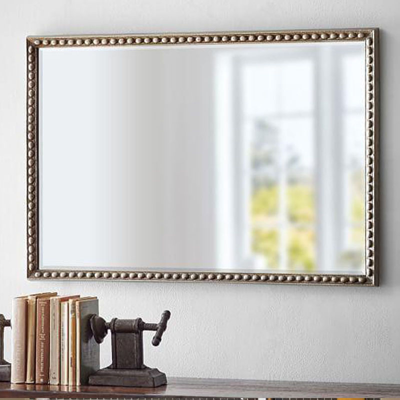 Exuberate mirror minimalist bathroom mirror soft-mounted washroom Wall-mounted Mirror Square Makeup Mirror Makeup room Decorative Mirror