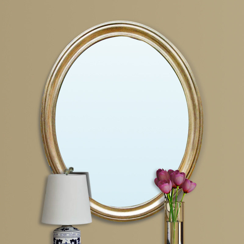 Exuberant mirror file makeup Box European style paint bedroom small apartment white makeup cabinet French mini decorative mirror