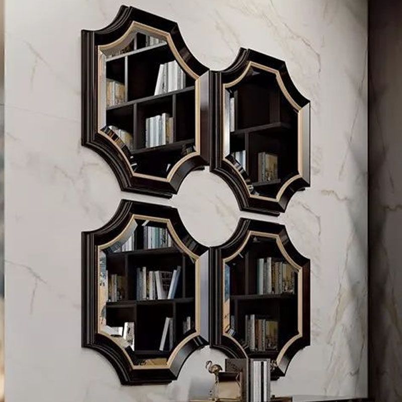 Vigorous Mirror American Dining Hall Wall Decoration Mirror Square Wall-mounted Dining Side Combined Mirror Wall Trim Six Decorative Mirrors