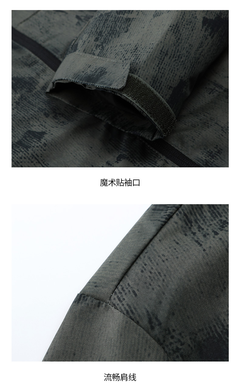 Erke Hongxing Áo khoác ấm Erke thể thao nam da trench coat thể thao 11219107121 - Áo gió thể thao áo gió nam đẹp