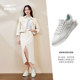 Hongxing Erke Feihong sneakers ເກີບແມ່ຍິງ 2024 summer ໃຫມ່ເກີບສີຂາວຫນາ sole ສີຂາວບາດເຈັບແລະເກີບກິລາ trendy