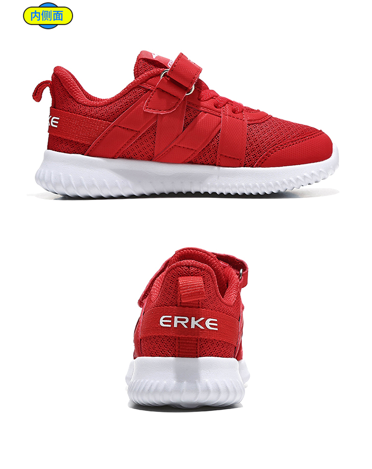 Giày dép trẻ em Hongxing Erke hè 2019 Giày thể thao trẻ em bình thường Velcro Giày bé trai thoải mái thoáng khí cho trẻ em - Giày dép trẻ em / Giầy trẻ giày crocs trẻ em