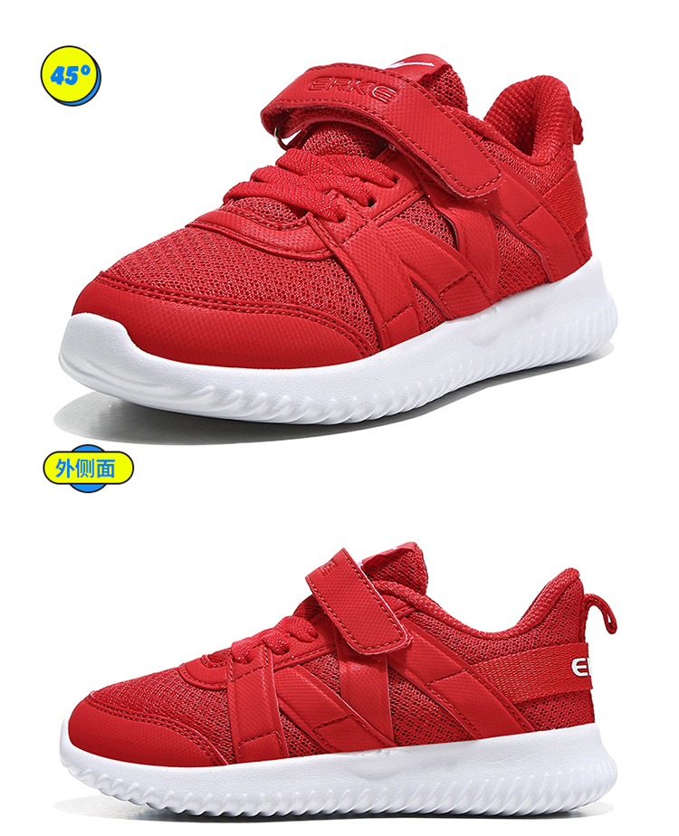 Giày dép trẻ em Hongxing Erke hè 2019 Giày thể thao trẻ em bình thường Velcro Giày bé trai thoải mái thoáng khí cho trẻ em - Giày dép trẻ em / Giầy trẻ giày crocs trẻ em