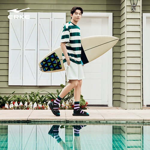 Летние сандалии, дышащая дезодорированная спортивная обувь, слайдеры на липучке, пляжная обувь, туфли