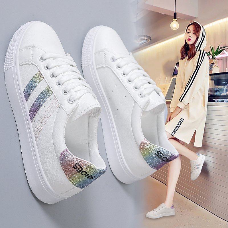Japanese small white shoes girls in 2021 new students white shoes flat casual canvas shoes sneakers in autumn
