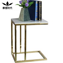 Model room stainless steel floor-to-ceiling decoration table modern living room side of several sculptures marble surface exhibition stand