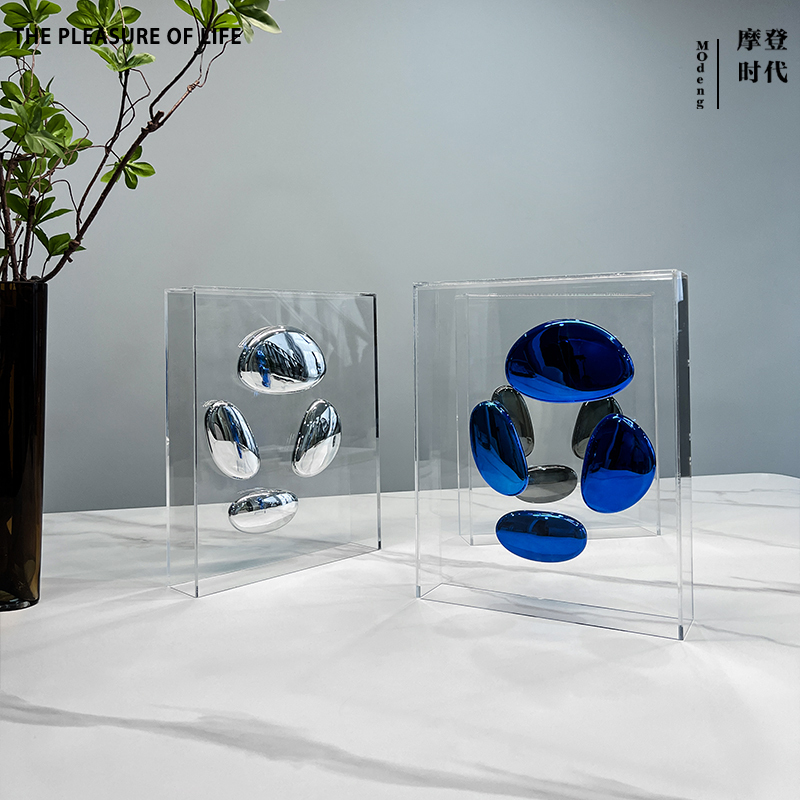 Modern Light Luxury Transparent Acrylic Book Display Storage Box Book Holder Model Room Bedroom Creative Space Decoration Modern Light Luxury Transparent Acrylic Book Display Storage Box Book Holder Model Room Bedroom Creative Space Decoration
