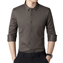 Winter new mens thermal underwear youth seamless plus velvet thickened shirt one-piece velvet non-iron casual mens top