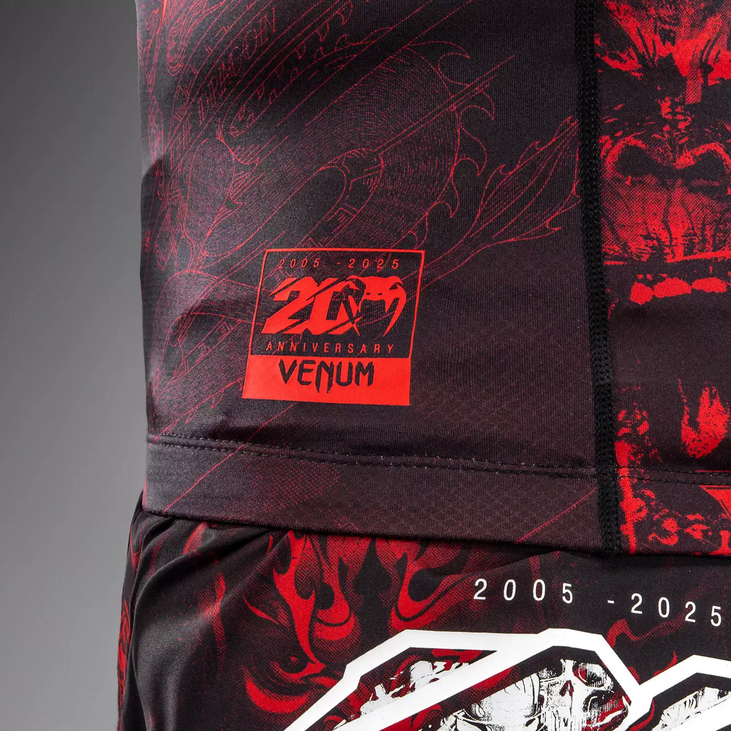 VENUM Venom 20-й юбилей короткие рукава против износа фитнес лосины бокс спортивная одежда