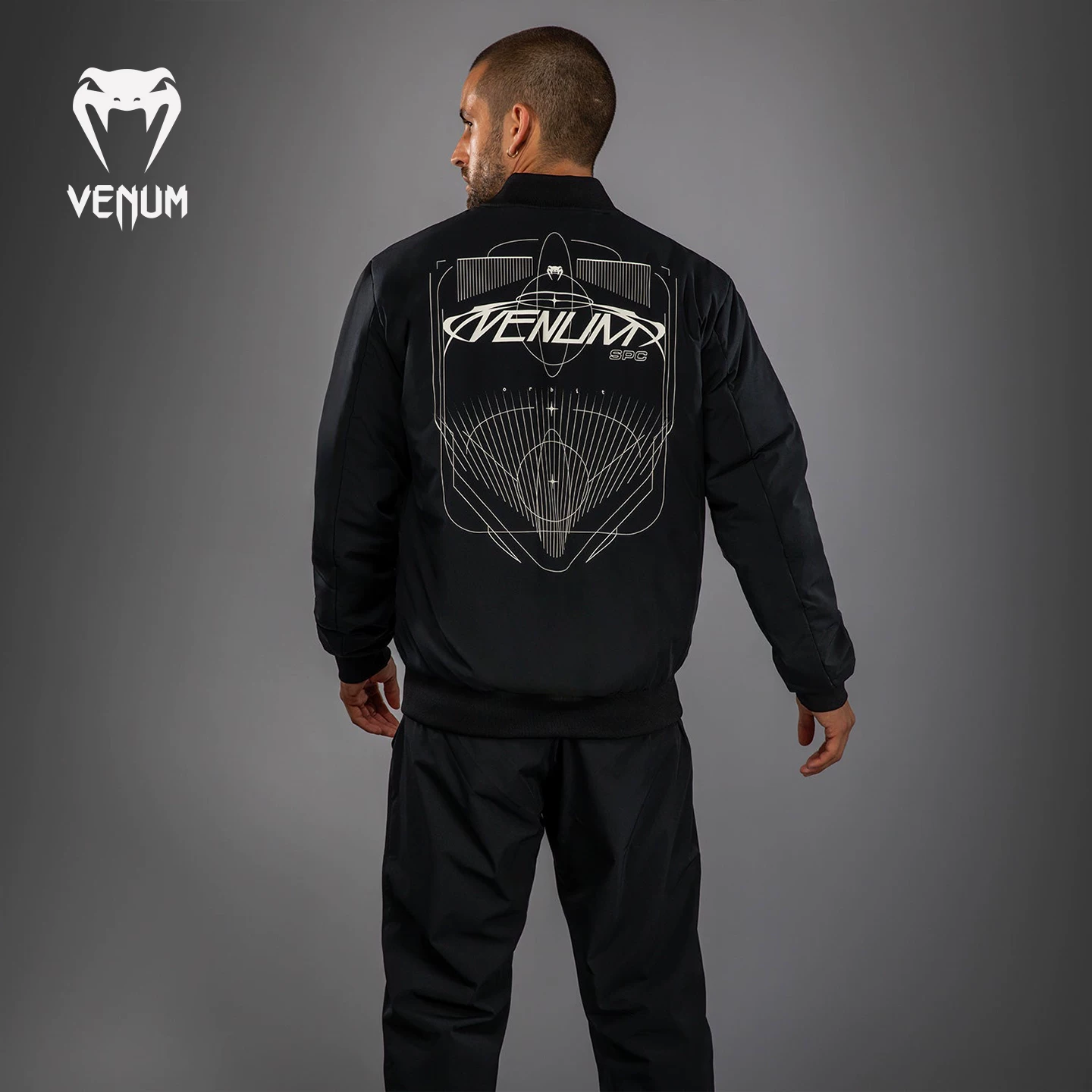 Пиджак-бомбер VENUM Venom Eclipse Black простой повседневный спортивный топ премиум качества