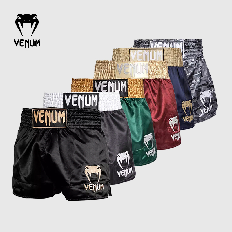 Venum Muay Thai Shorts Fighting Sports Pants Boxing Sanda Combat Pants Training Professional Men's and Women's Competition Pants