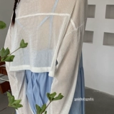 Кардиган, тонкий белый короткий лонгслив, шелковый жилет, куртка, популярно в интернете, эффект подтяжки