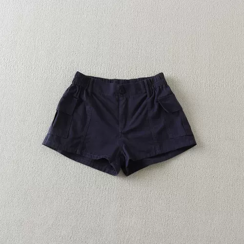 Европейские и американские ретро-шорты 2025 года, новый стиль, полуэластичные, простые, тонкие, универсальные, стираные, шорты-карго большого размера, шорты для женщин