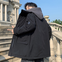 Mens Down Jacket Long Winter 2020 New Handsome Tide Tide Brand Toilwear Lightweight Thick Thickened Fashion Coats Mens