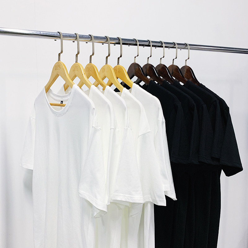 Short Sleeve T-shirt Men's Undershirt White Xinjiang Pure Cotton Summer 2021 New Ins Tide Cards 100 Lap Half Sleeve Loose