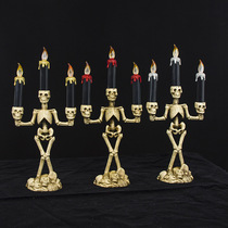 Halloween Skull Skeletal Lamp Skull Hand Stand Led Candle