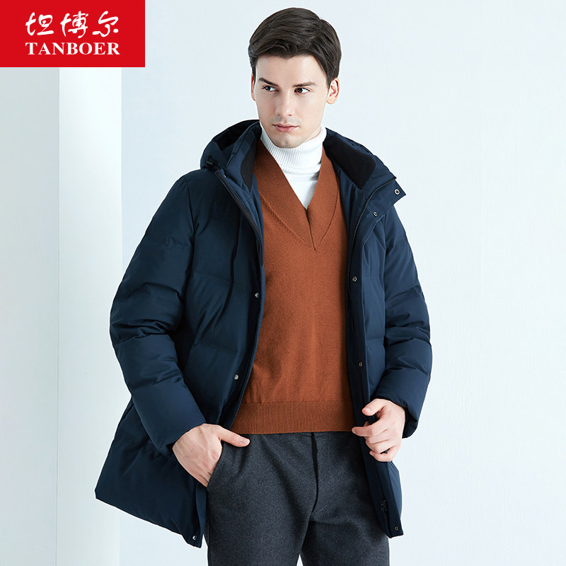 Tambor down jacket men's 2021 new thickened and oversized business casual winter coat for the middle-aged and elderly